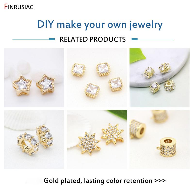 5mm Gold Plated Heart Beads Spacer Beads For DIY Handmade Bracelet Necklace Making Accessories Wholesale
