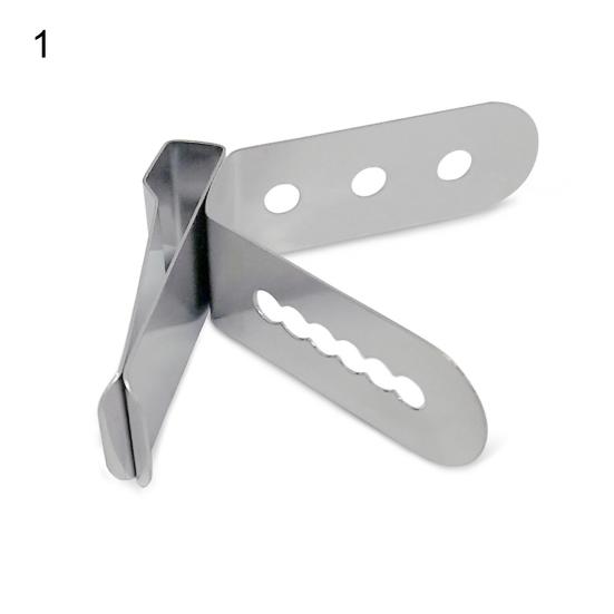 Convenient Stainless Steel High Quality  Eco-friendly  Kitchen BBQ Thermometer Probe Clip Holder Multi-hole Clamp Thermometer Probe Clip