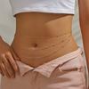 Simple Double Waist Chain Geometric Sequins Beach Party Imitation Pearl Body Chain Fashion