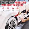 YAMATIC Pressure Washer Gun with Foam Cannon for Car Wash, 5000PSI Power Washer Short Gun with 3/8Swivel Quick Connect&M22 Adapt