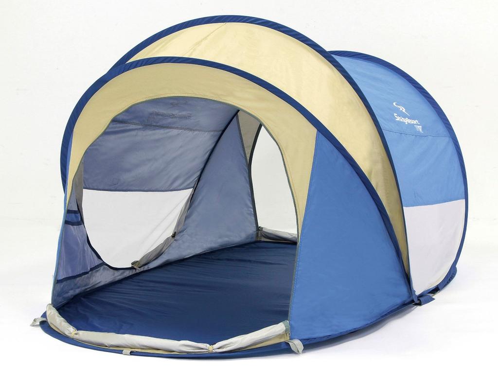Captain Stag Shiny Resort Pop-Up Shelter UV Blue UA-4 Camping Tent, 120 X 220 X 100cm (4.9 X 8.9 X 3.9 Inches)