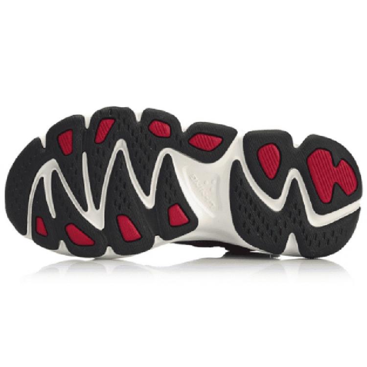 Li Ning Butterfly Slip Resistant, Abrasion Resistant, Breathable Low top Chunky Sneakers Women's Ebony Black AGCN276-4
