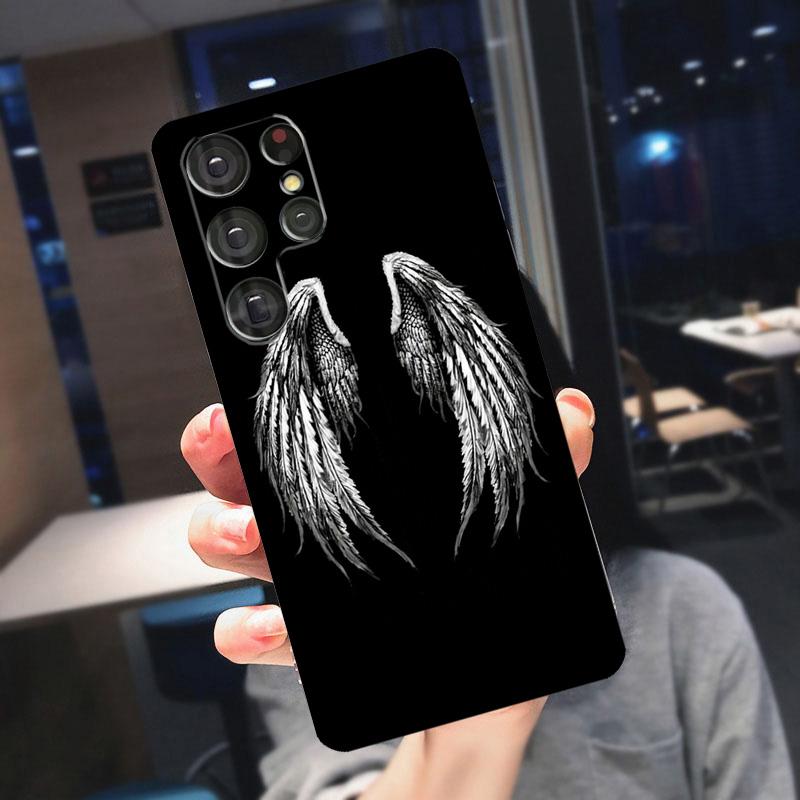 Exquisite Wings Cover For Samsung Galaxy S23 S24 S25 Ultra S21 S22 S20 S9 S10 Plus S21 FE S24 FE Phone Case