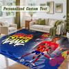 Crystal Velvet Square Rug Custom NameLamine Yamal Pattern Non Slip Home Floor Decor Rug