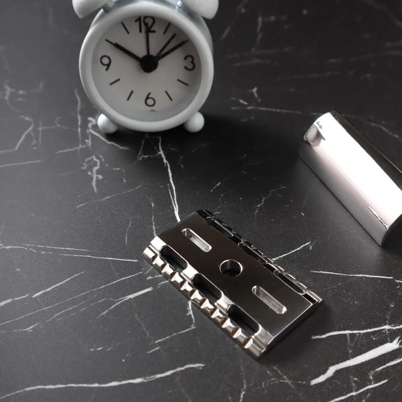 YAQI Thalia 316 Stainless Steel Polished Men Safety Razor Head With A 0.75MM Gap Durability Minimalism Provide Comfortable Shave