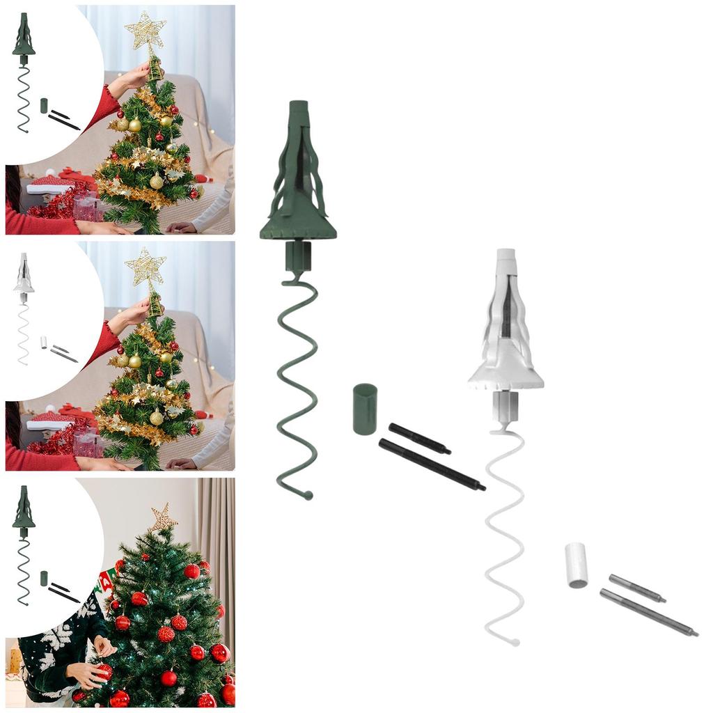 Christmas Decorations Iron Tree Topper Holder Adjustable Support Stand Easy Install for Christmas Trees