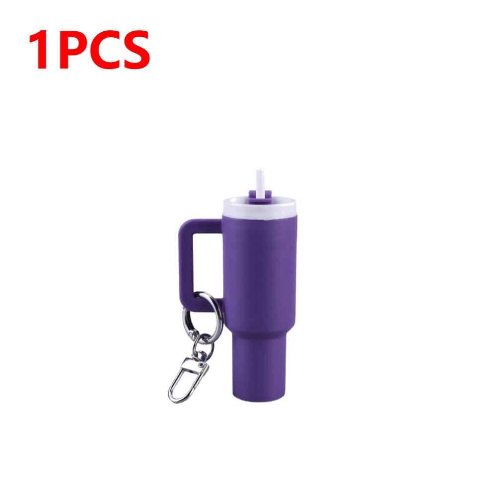 Mini Cup Keychain Mini Tumbler Keychain Cute Tumbler Key Ring Handbag Charms Key Ring Mini Keychain Pendant for Handbag Decor