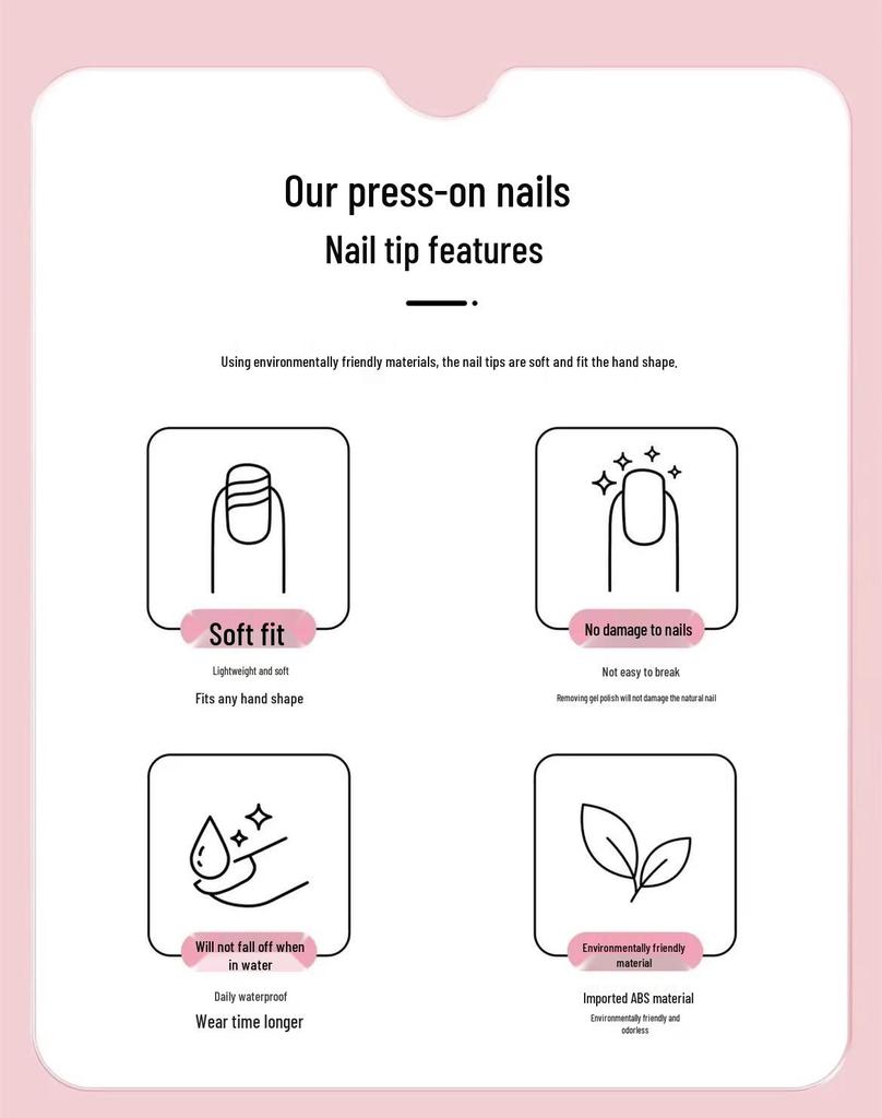 Handmade Nude Pink Gradient Rhinestone Press-On Nails: 2026 Long, Detachable French Tips