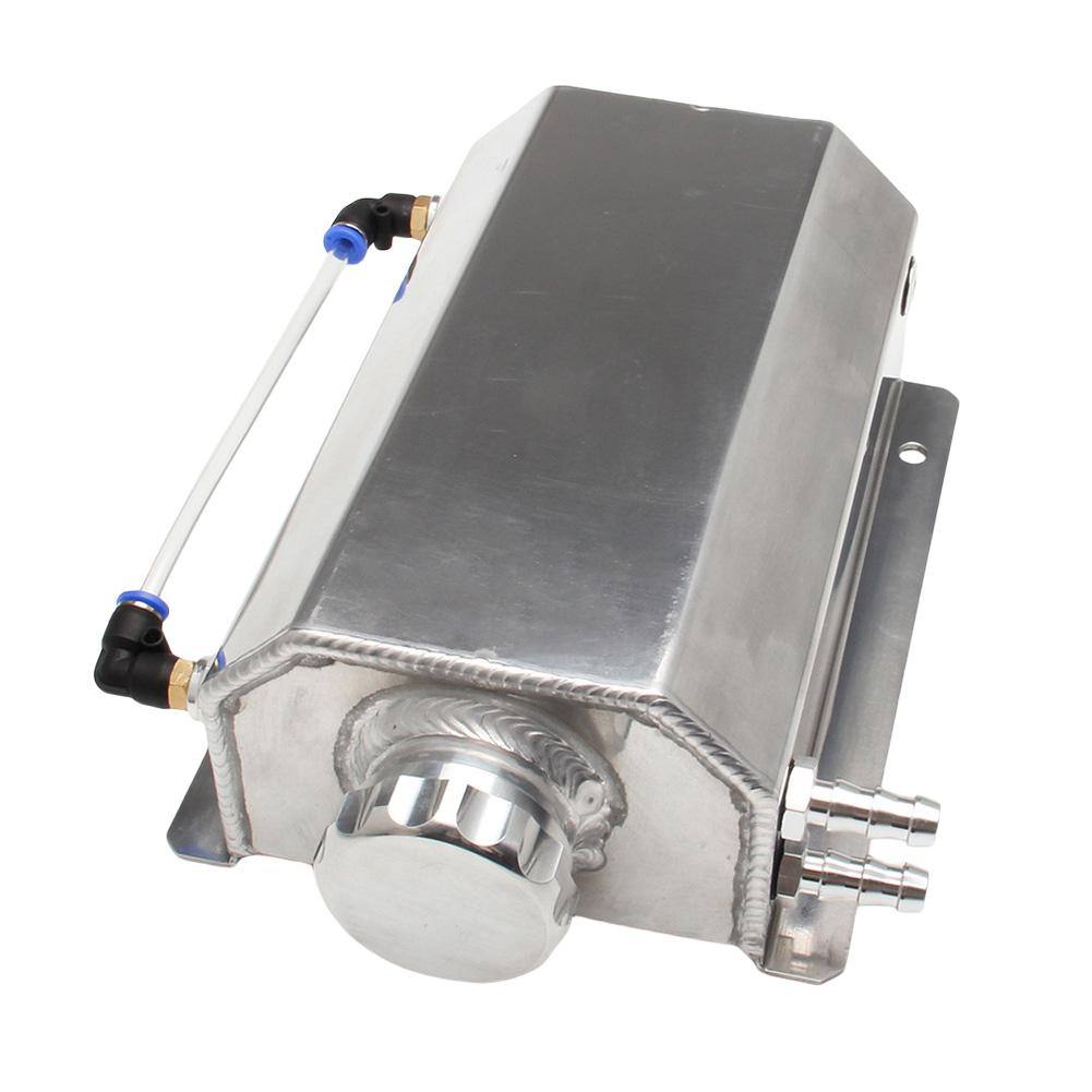 1L/2L Radiator Coolant Overflow Bottle Universal Radiator Overflow Coolant Can Polished Reservoir Automobile Parts