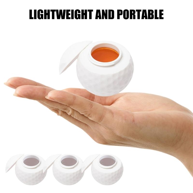 1/3Pcs Golf Balls Shape Shot Glass With Lid Reusable Wine Cup Plastic Golf Shot Glasses Gift For Golf Enthusiasts