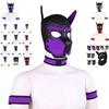 New Dog Rubber Mask Set Club Wear Cosplay Hood 4Pcs/set