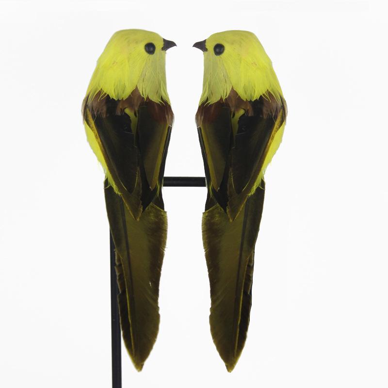 Artificial Simulation Feather Birds Models Fake Foam Animal Wedding Home Garden Figurine Ornament Miniature Decoration