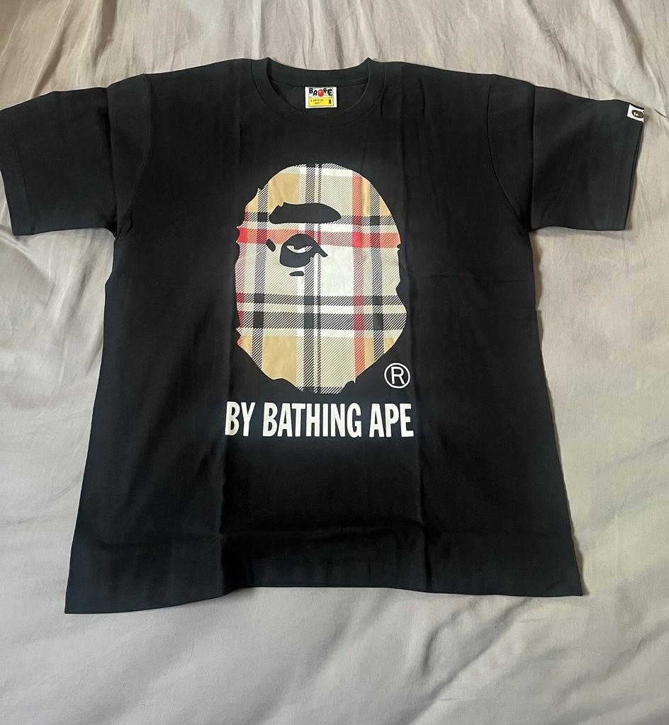 A Bathing Ape BAPE Check By Bathing Ape Black Tee Size Medium Unisex T-Shirt