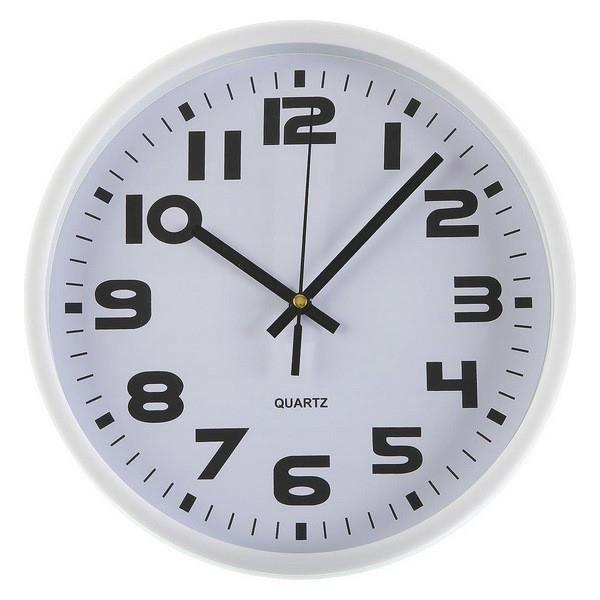 Horloge Murale Plastique - Blanc - 25 cm