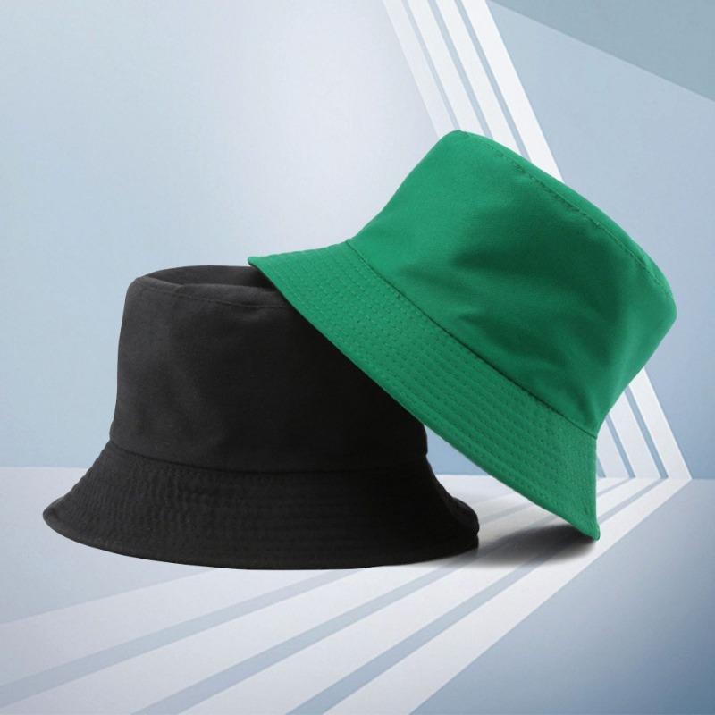 Double-sided Bucket Hat Embroidery Trendy Brand Street Hat Fashion Versatile Couple Sunshade Basin Hat Men