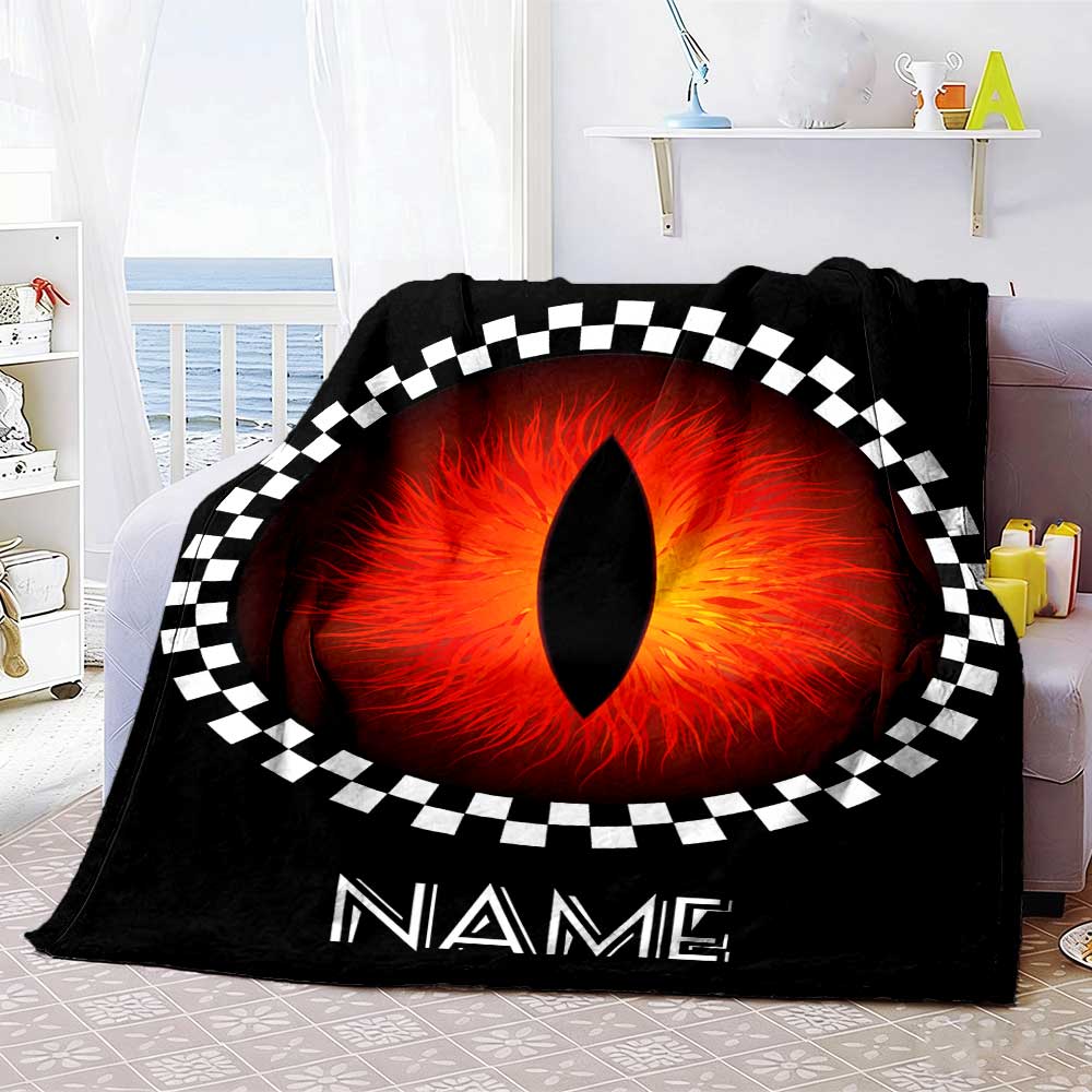 Warner (10) Customize Your Name Blanket Throw Customizable Blanket Soft & Cozy for Living Room Couch Sofa Home Decor Four Seasons Multipurpose