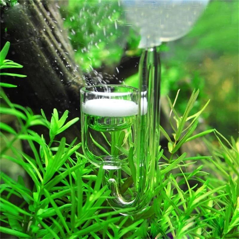 CO2 Diffuser Set Carbon Dioxide Atomizer Check Valve U Shaped Connector Suction Cup For Fish Tank Planted Supply