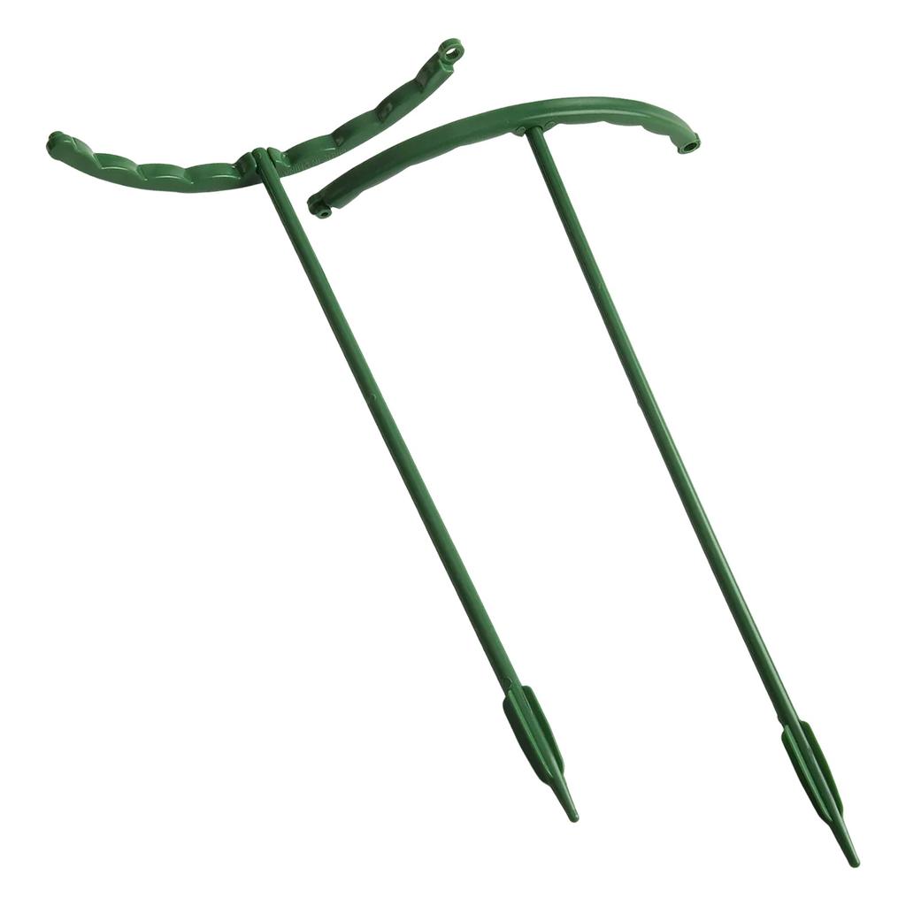 6pcs Plastic Plant Support Piles Smart Half Round Design Fixed Rod  Indoor Flower Plant Vine Climbing Bracket Home Garden Decor