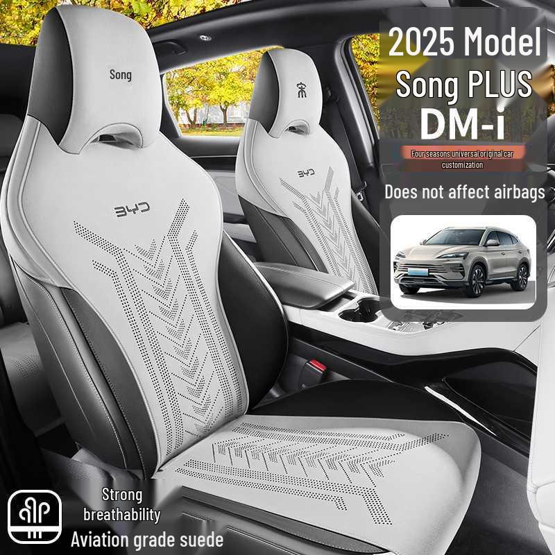 BYD Song Plus DMi & Song Pro EV Suede Car Seat Covers, All-Season