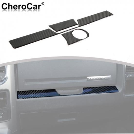 Carbon Fiber Center Console Dash Panel Cover Trim for Dodge RAM 1500 2010-2015