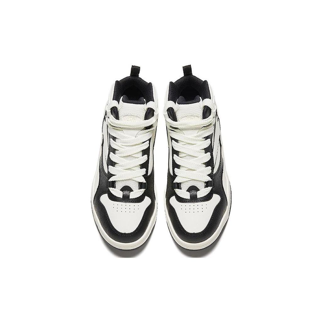 Anta Wave Shoes Comfortable Non-Slip Lightweight Mid-Top Sneakers Women Sneakers Black White 922348088-2