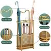 Modern Umbrella Holder, Large Capacity Space Saving Umbrellas Rack Stand with Drip Tray & 4 Non-Slip Mats,Standing Stable Umbrella Organizer, for