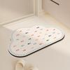 Diatom Mud Floor Mat Cream-air Bathroom Floor Mat Household Water Absorption Quick-drying Foot Mat Bathroom Door Dirty-resistant Anti-slip Mat