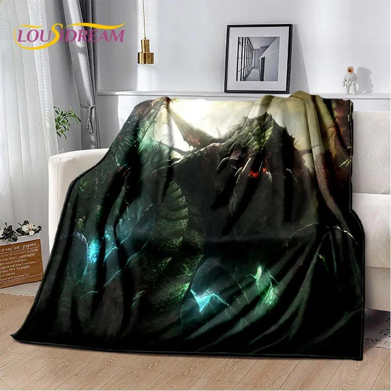 D HD StarCraft Gamer Plush Throw Blanket Soft Flannel for Bedroom Living Room Bed Sofa Picnic Cover Perfect for Kids and Adults