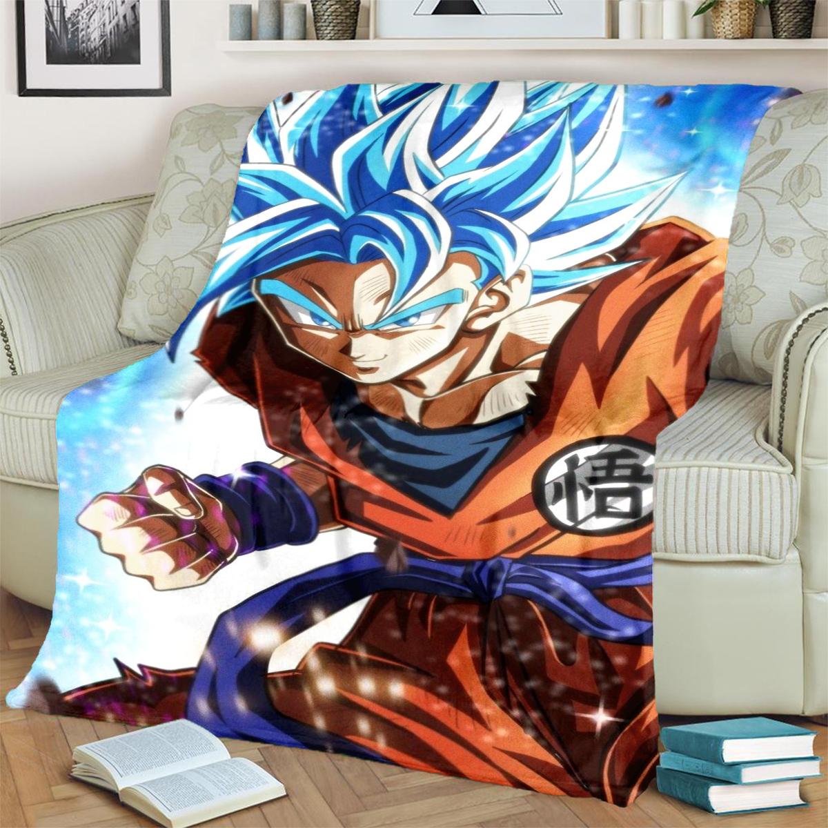 

Comfortable Warm Flannel Blanket Dragon Ball! for Bedrooms, Sofas, Beds, Chairs, Picnics, Travel 75x90cm