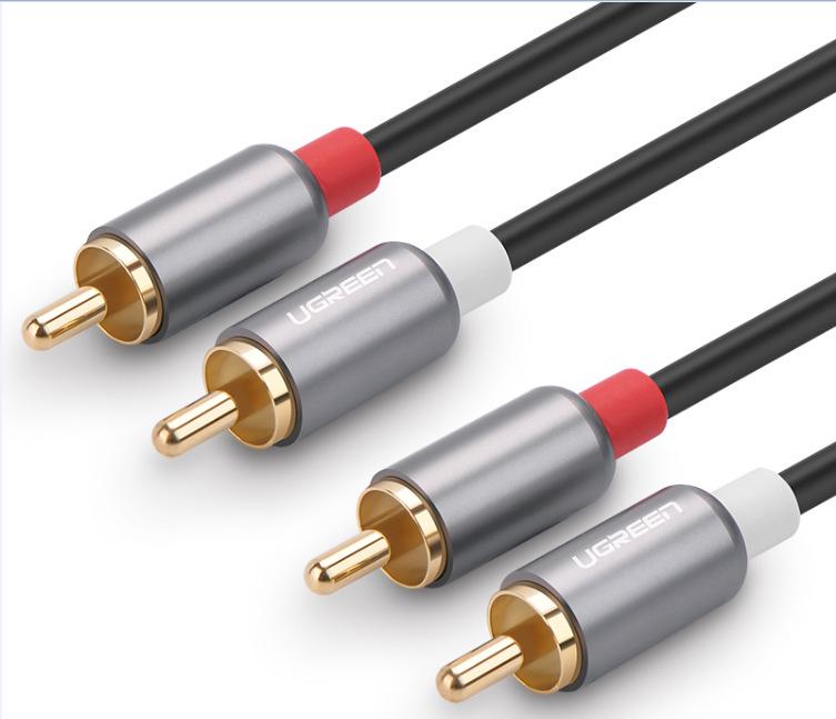 Greenlink 2RCA Dual Lotus to Dual Red/White Audio Cable with Pure Copper AV Output