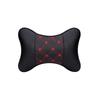 1PC Universal Auto Sitz Kopfstütze Doppel Seite Pu Leder Hals Speicher Kissen Kopf Unterstützung Schutz Kissen Auto Reise
