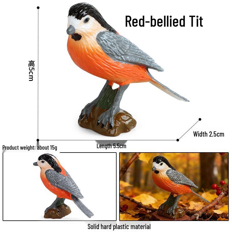 Children's Animal Simulation Toy Set: Eagle, Falcon, Secretary Bird, Owl Figurines