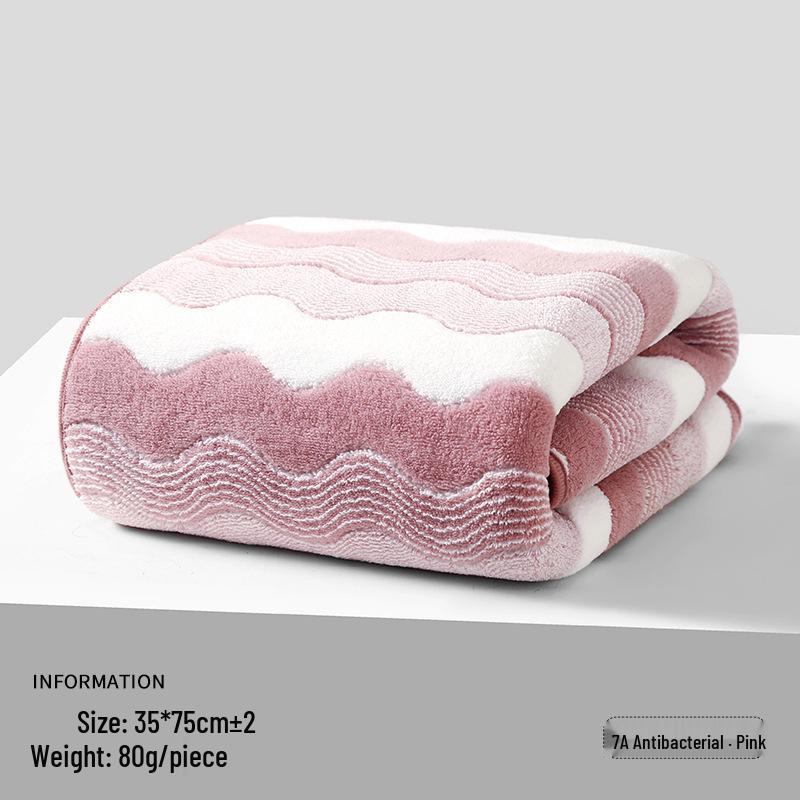 Coral Fleece Antibacterial Bath Towel - Highly Absorbent for Adults, Men, Women - Ideal for Face Washing, Hand Use, and Hair Drying