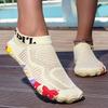 Mens Beach Shoes Summer New Breathe Soft Comfort Mesh Five Finger Antiskid Upstream Shoes Couples Vacation Diving Water Shoes