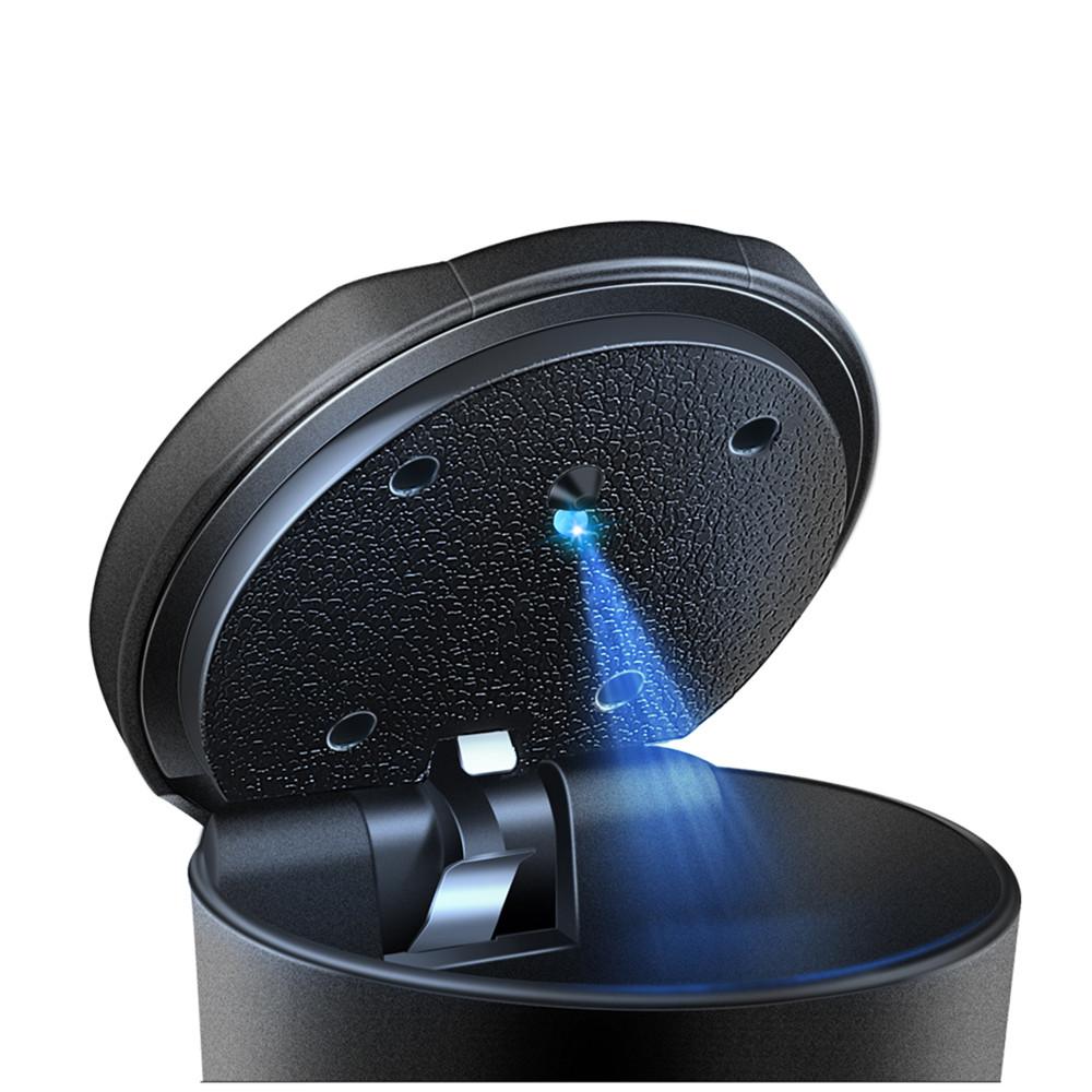 Car Ashtray Cigarette Coin Storage Cup Led Light For VW Volkswagen Tiguan Passat GTI Rline Polo Golf Interior Mouldings WAMX-26KD1