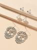 3pcs Set Retro Exaggerated Pumpkin Spider Ghost Skull Stud Earrings for Women Halloween Party Cartoon Cute Witch Jewelry Sets