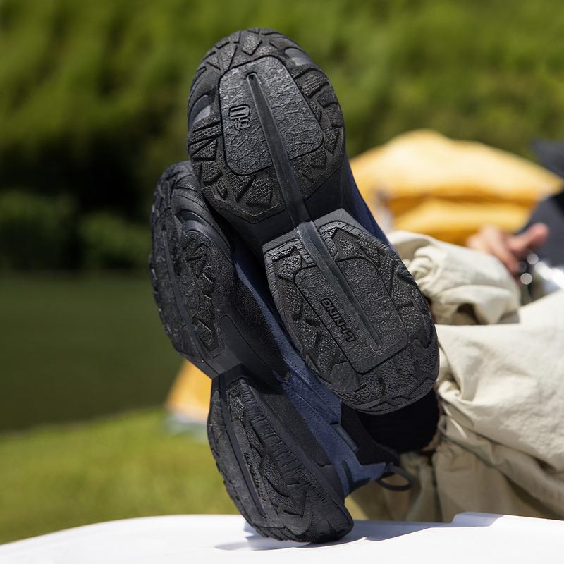 Li Ning CF Trail Lite Casual Outdoor Hiking Shoes Unisex Sneakers Blue Black AHCU035-2