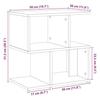 VidaXL Tables de chevet 2pcs vieux bois 50x30x51,5cm bois d'ingénierie, table d'appoint, armoire de lit, table d'appoint 856535