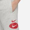 Nike Kids SS23 Solid Pattern Printed Straight Fit Shorts Kids shorts Gray DM8095-050