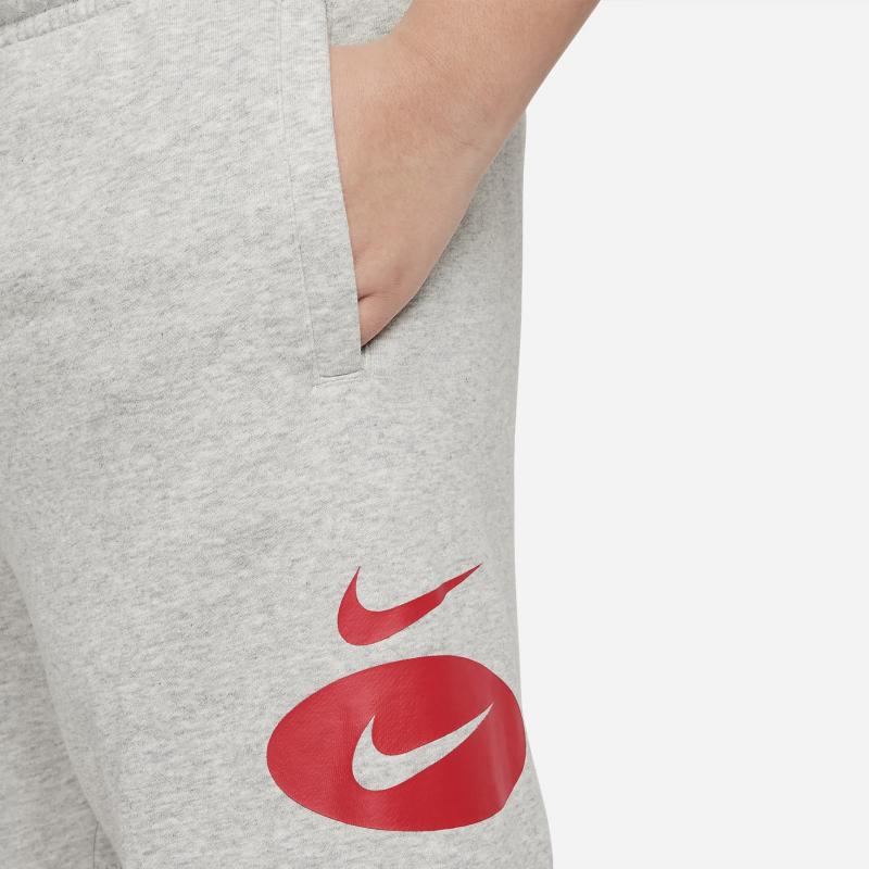Nike Kids SS23 Solid Pattern Printed Straight Fit Shorts Kids shorts Gray DM8095-050