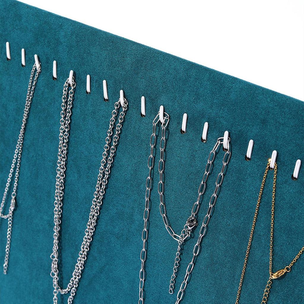 Necklace Display Board 24 Hooks Bracelet Stand Countertop Storage Rack