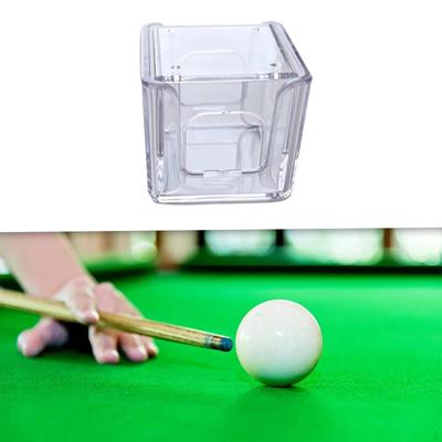 Billard-Queue-Kreidehalter, leicht zu tragender Acryl-Trägerkoffer, Behälter, praktisch