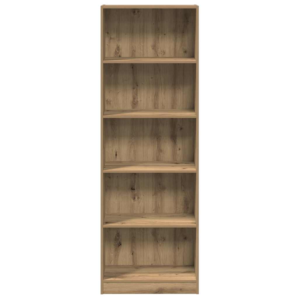 Vidaxl Regał, Dąb Artisian, 60X24X176 Cm, Materiał Drewnopochodny