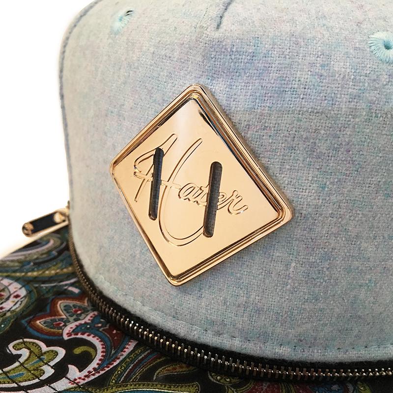 Heiteo Brim Changeable Snapback Flannel Paisley Teal