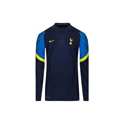 Etichetta Logo Mezza Zip Allenamento Manica Lunga Maglia da Calcio Tottenham Hotspur Edizione Giocatore Uomo top Blu CW1379-429