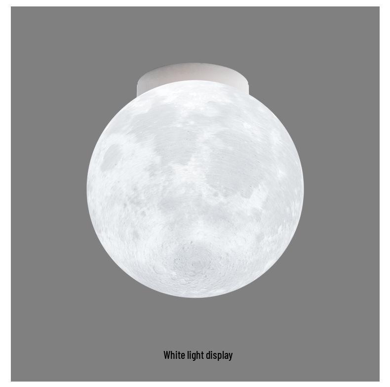Modern Minimalist Large Creative Moon Ceiling Light for Children's Room & Bedroom