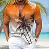 Men's Coconut Tree 3D Print Shirt Button Up Shirt Casual Shirt Summer Shirt Short Sleeve Daily Vacation Clothing
