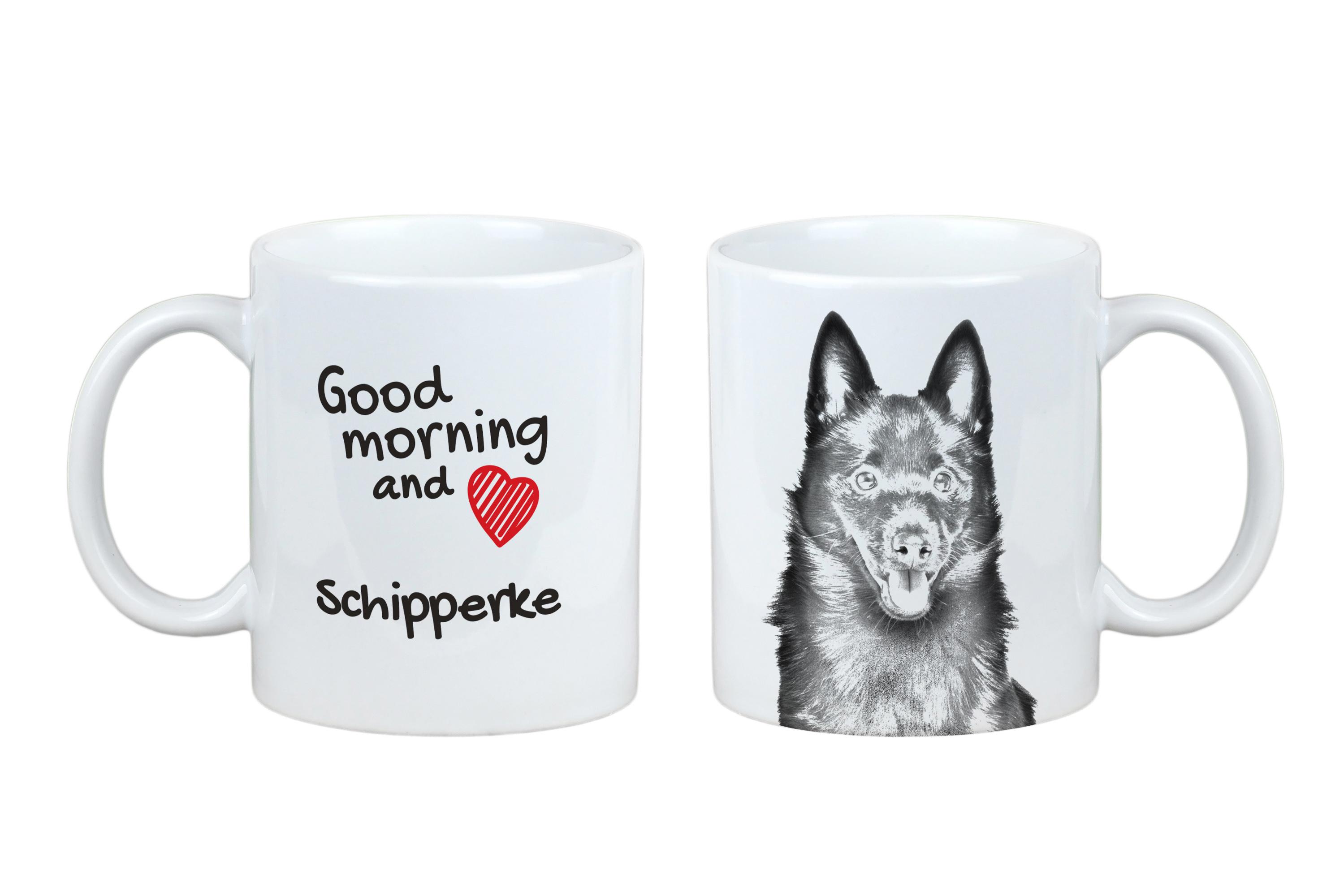 

Schipperke, Little Black Devil, Little Captain - cup with a dog, personalized cup with a print, a classic gift for everyone from the Art-Dog brand білий