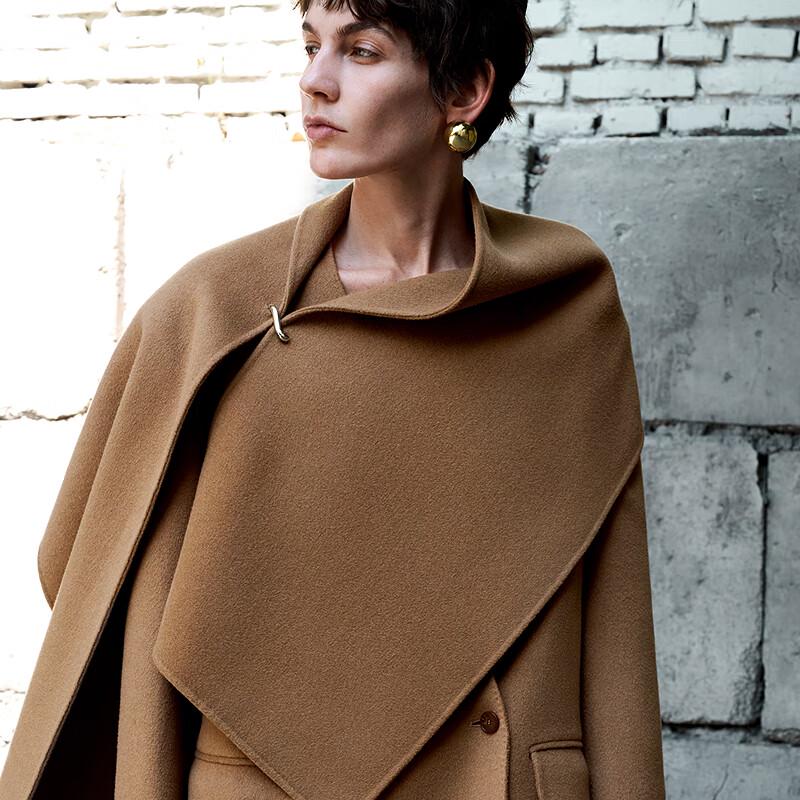 JNBY 2024 Winter Wool Blend H-Shape Coat