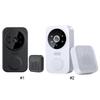 WiFi Smart Video Doorbell Camera 2-Way Audio Smart Visual Doorbell APP Remote Monitoring Intelligent Doorbell for Home Security